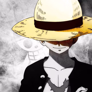 Luffy dark desktop wallpaper