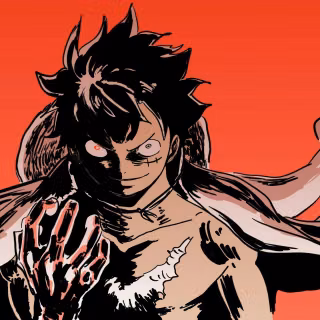 Luffy dark desktop wallpaper