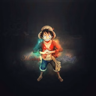 Luffy dark desktop wallpaper