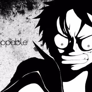 Luffy dark desktop wallpaper