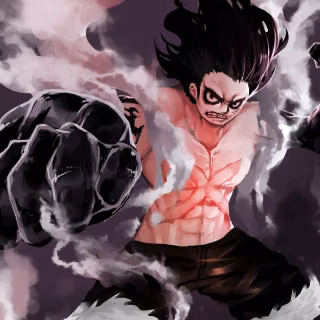 Luffy dark desktop wallpaper