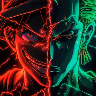 Luffy dark desktop wallpaper
