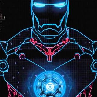 Iron Man logo mobile wallpaper