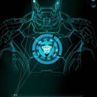 Iron Man logo mobile wallpaper