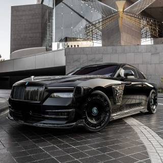 Black Rolls Royce Mansory wallpaper