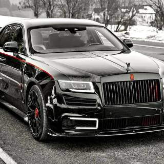 Black Rolls Royce Mansory wallpaper