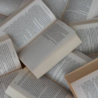 Aesthetic books desktop wallpaper