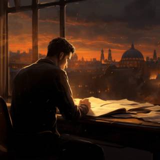 Reading aesthetic desktop wallpaper