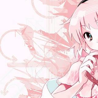 Pink girl desktop wallpaper