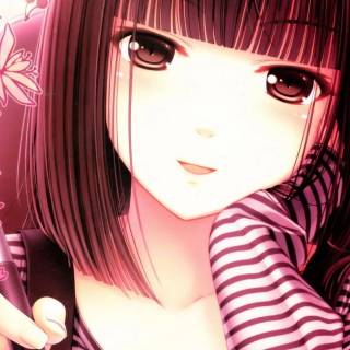 Pink girl desktop wallpaper