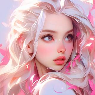 Pink girl desktop wallpaper