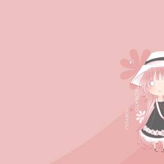 Pink girl desktop wallpaper