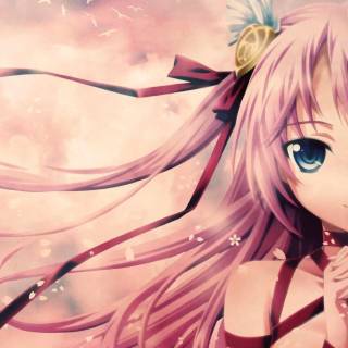 Pink girl desktop wallpaper