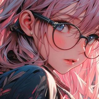 Pink girl desktop wallpaper