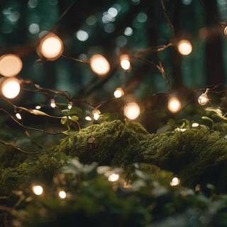 Fairy lights desktop wallpaper