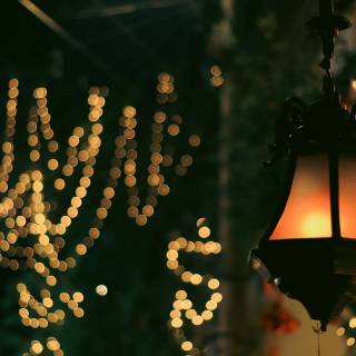Fairy lights desktop wallpaper