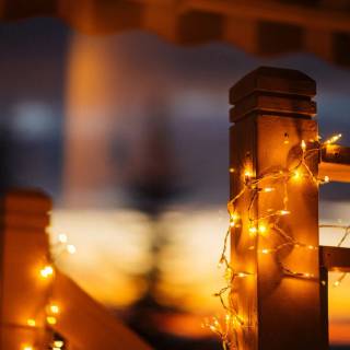 Fairy lights desktop wallpaper