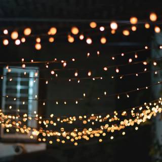 Fairy lights desktop wallpaper
