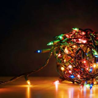 Fairy lights desktop wallpaper