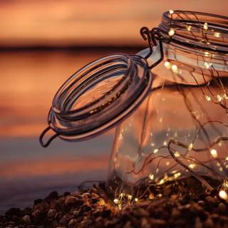Fairy lights desktop wallpaper