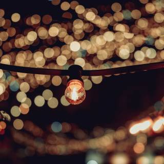 Fairy lights desktop wallpaper