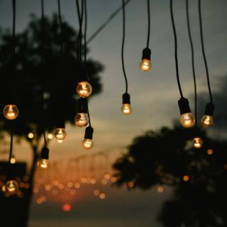 Fairy lights desktop wallpaper