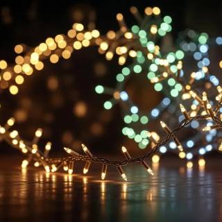 Fairy lights desktop wallpaper