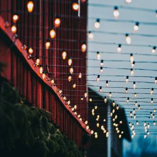 Fairy lights desktop wallpaper