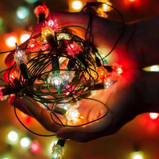 Fairy lights desktop wallpaper