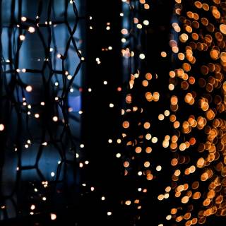 Fairy lights desktop wallpaper