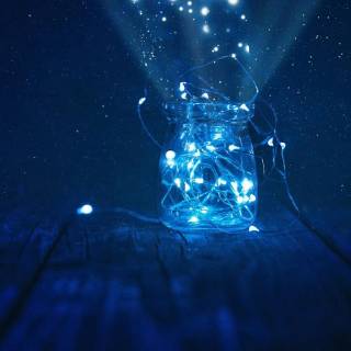Fairy lights desktop wallpaper
