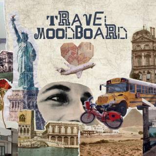 Travel collage desktop wallpaper