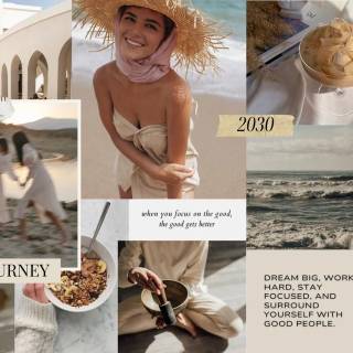 Travel collage desktop wallpaper
