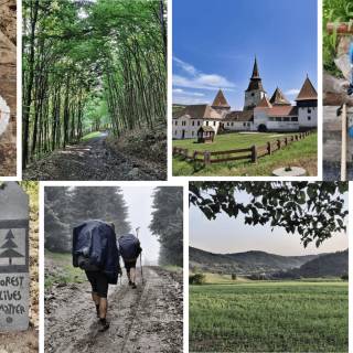 Travel collage desktop wallpaper