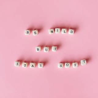 Light pink aesthetic desktop wallpaper