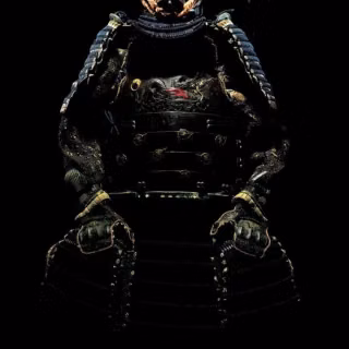 Black samurai mobile wallpaper