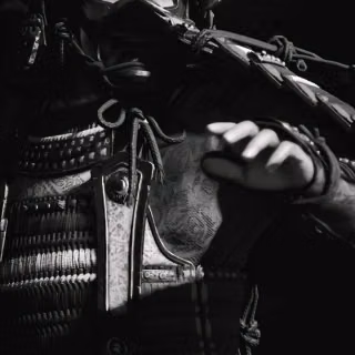 Black samurai mobile wallpaper