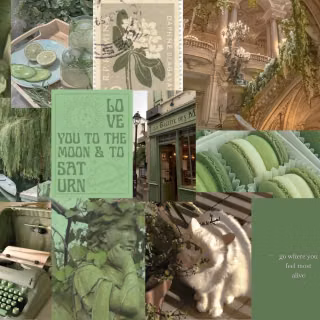 Green desktop collage wallpaper