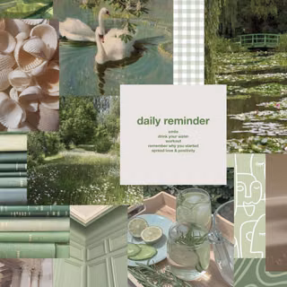 Green desktop collage wallpaper