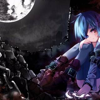 Sad anime wallpaper