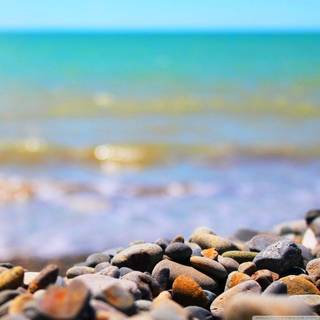 Beach stones wallpaper