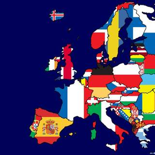 Europe map wallpaper