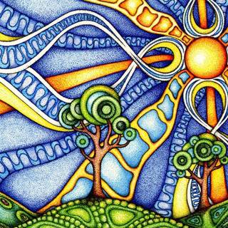 Psychodelic wallpaper