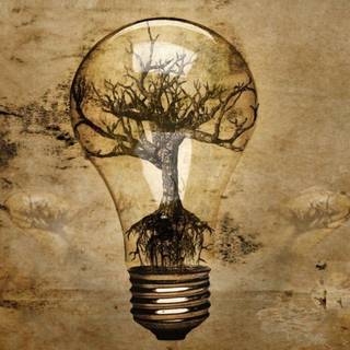 Light bulb wallpaper