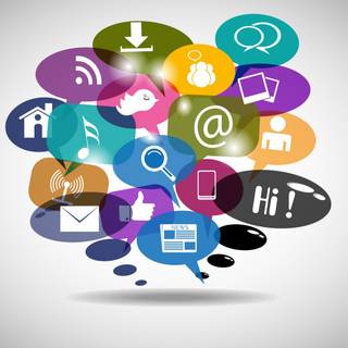 Social media wallpaper