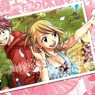 Natsu and Lucy wallpaper