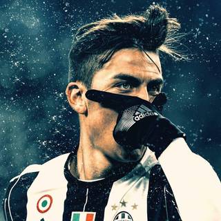 Paulo Dybala mask celebration wallpaper