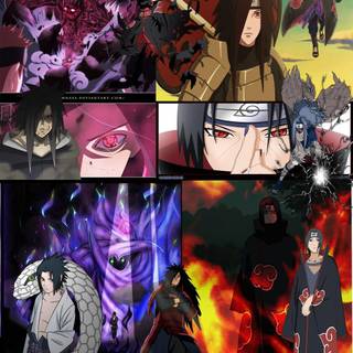 Naruto and Sasuke vs Madara wallpaper