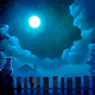 Moon full light wallpaper