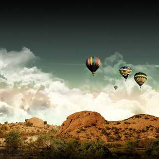 Hot air balloon wallpaper